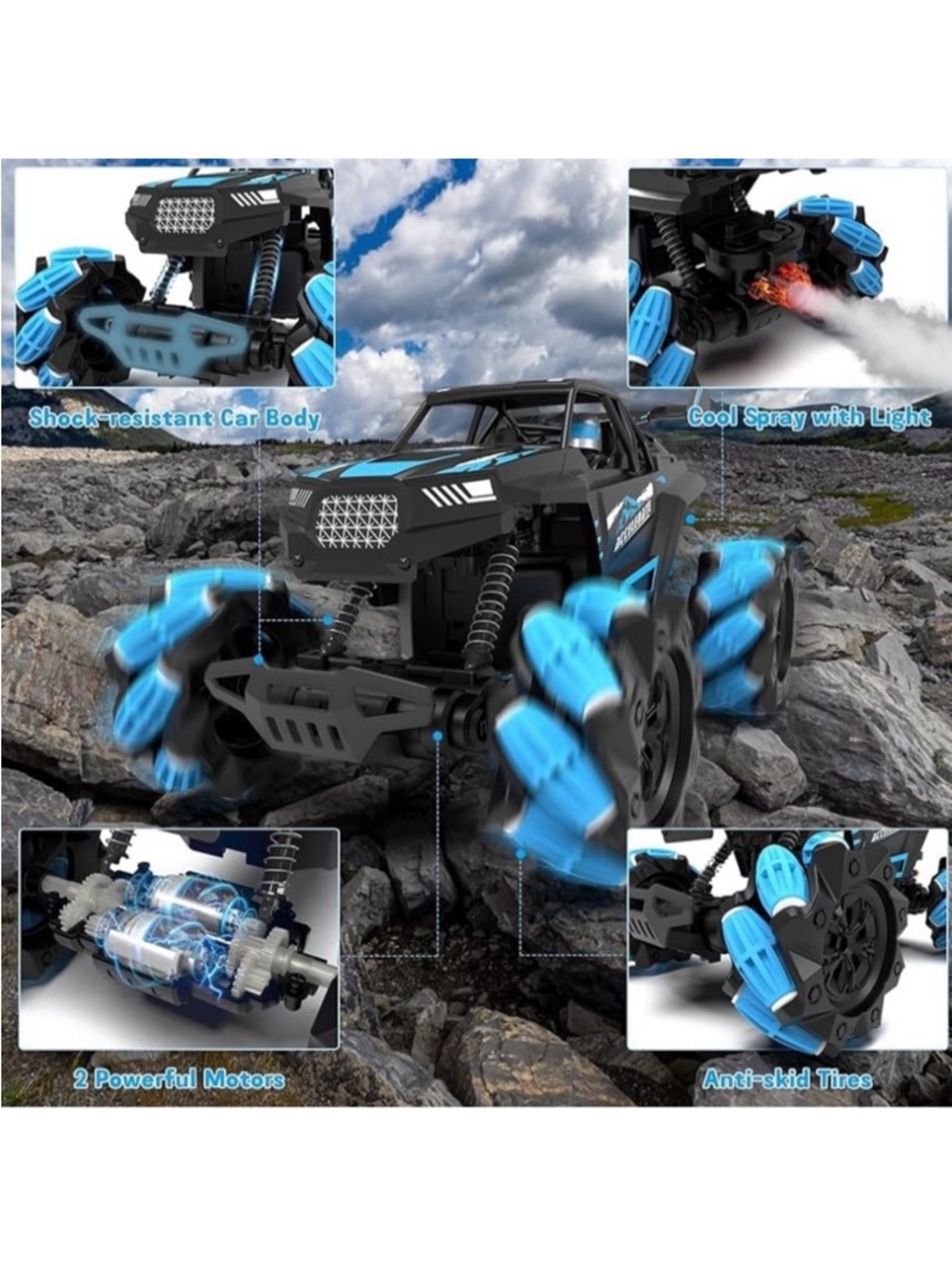 🆕 - Remote Control Car, 2.4GHz RC Stunt Car, 360 Rotation. Red - Picture 5 of 8